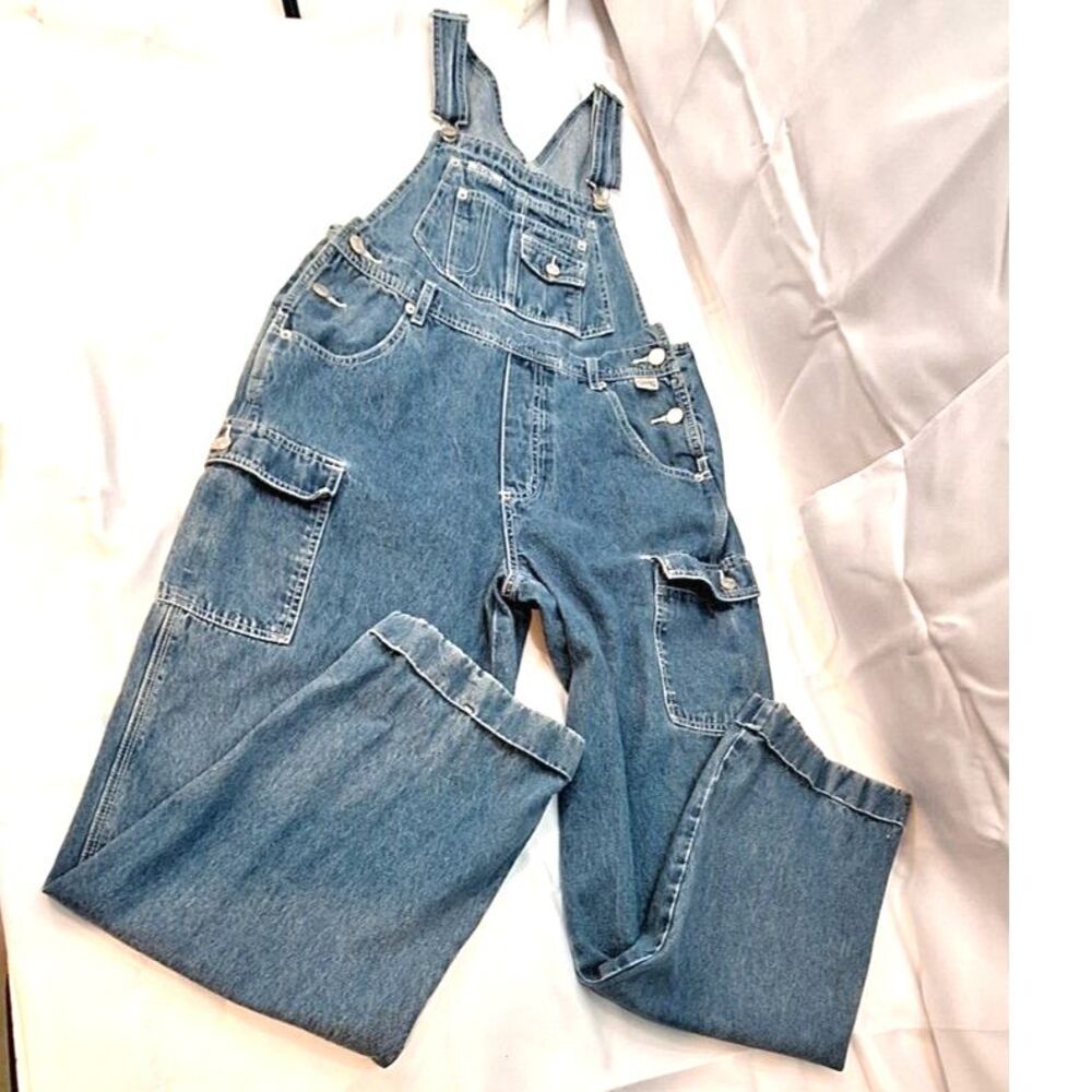 Revolt Denim Jean Overalls Women's Bib Style Size M